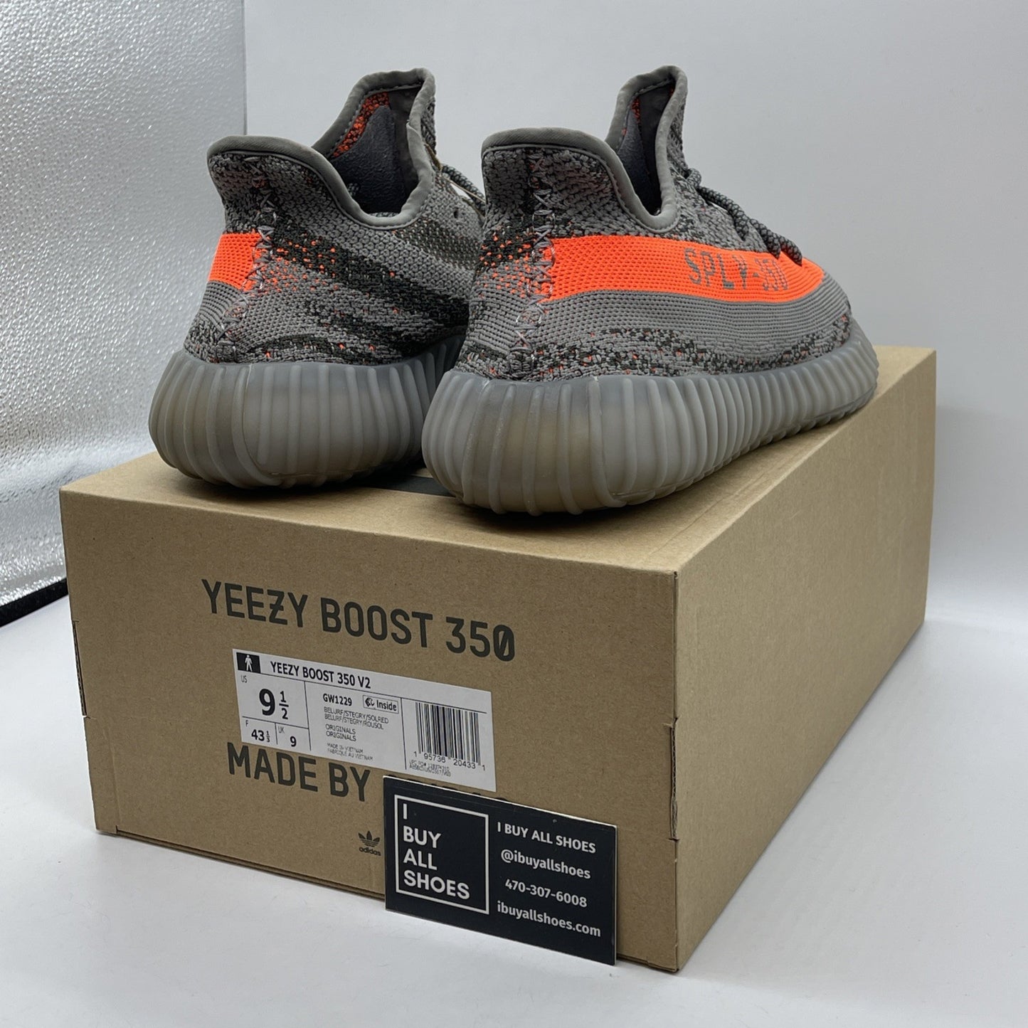 Size 9.5 - adidas Yeezy Boost 350 V2 Low Beluga Reflective Suede (GW1229)