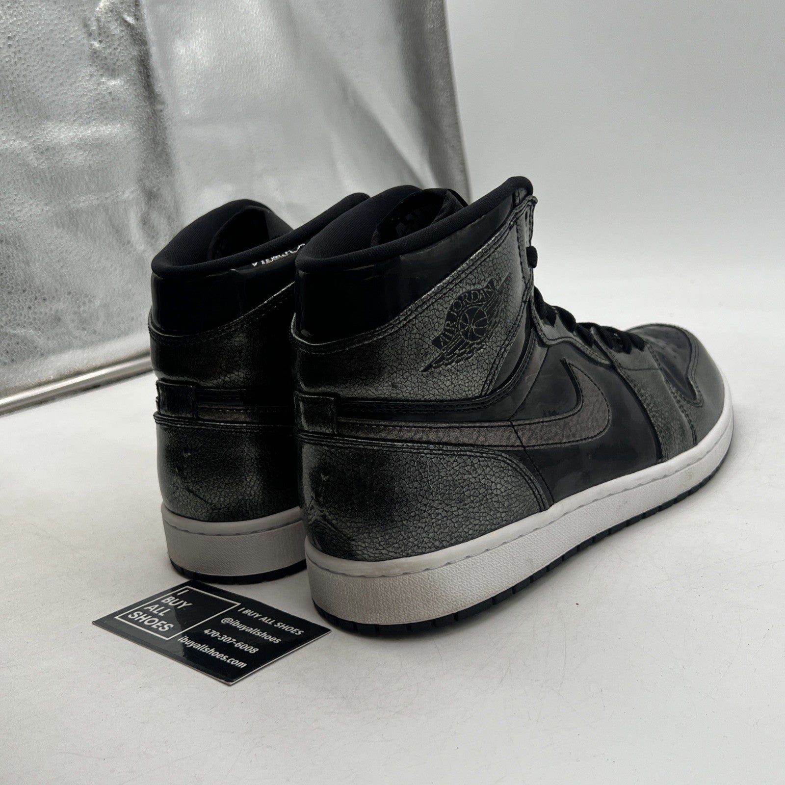 Size 11.5 - Air Jordan 1 Retro High Black Patent (332550-017)