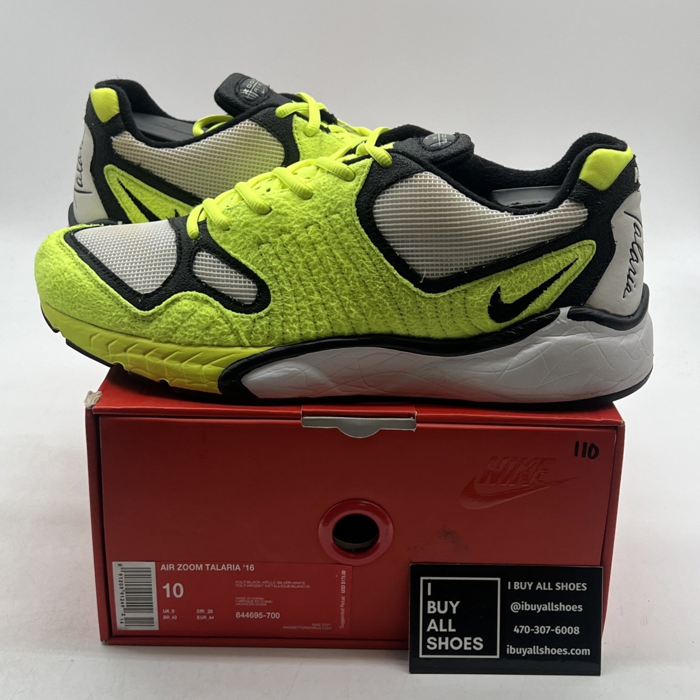Size 10 - Nike Air Zoom Talaria '16 Volt (844695-700)