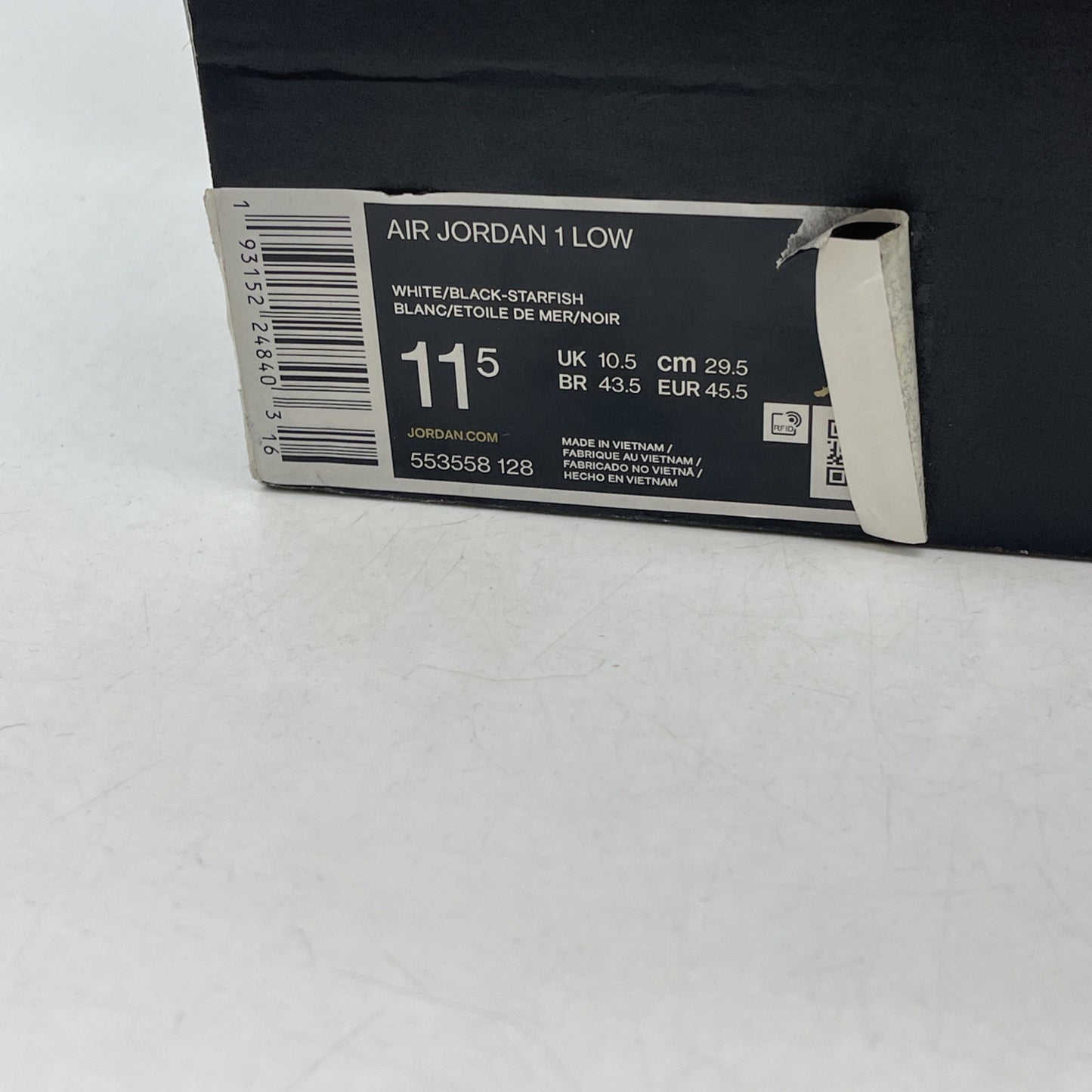 Size 11.5 - Air Jordan 1 Low Shattered Backboard (553558-128)