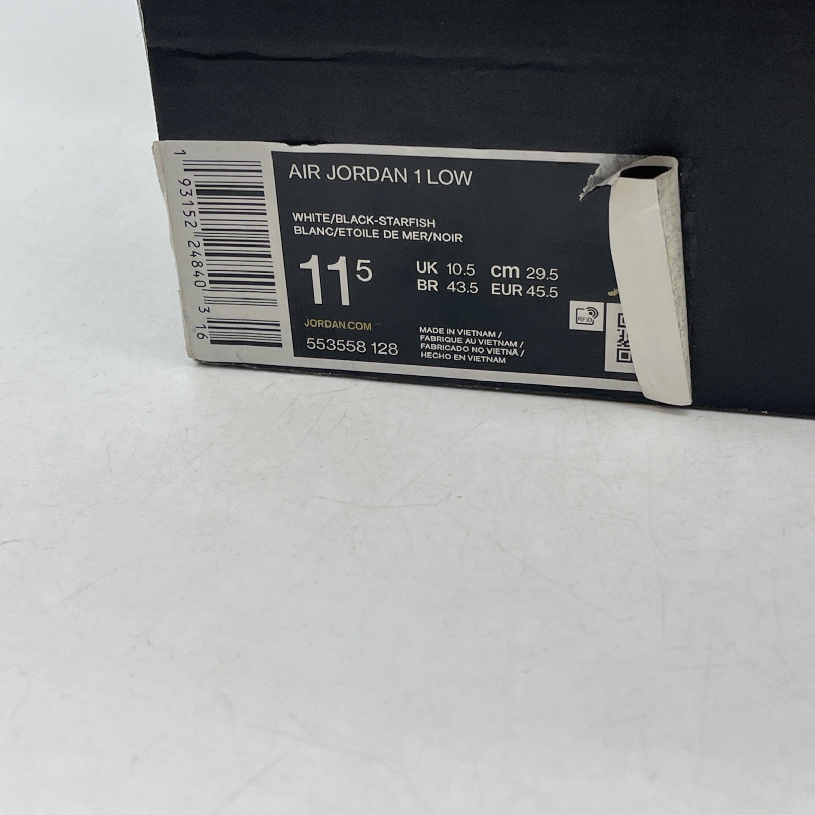 Size 11.5 - Air Jordan 1 Low Shattered Backboard (553558-128)