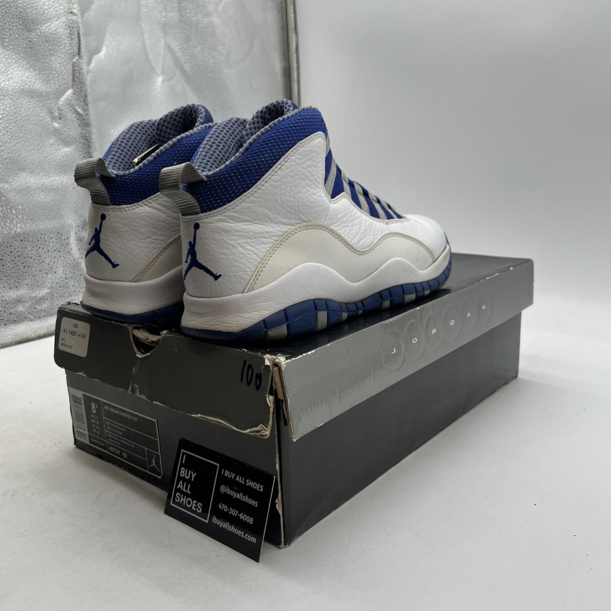 Size 8.5 - Air Jordan 10 Retro TXT Old Royal (487214-107)