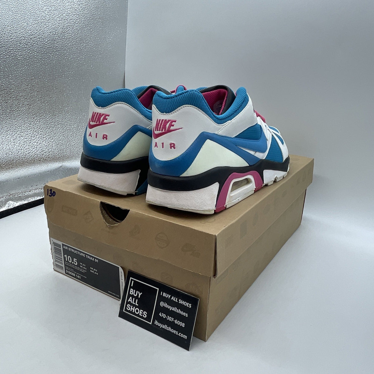 Size 10.5 - Nike Air Structure Triax 91 White (318088-141 318088-141)
