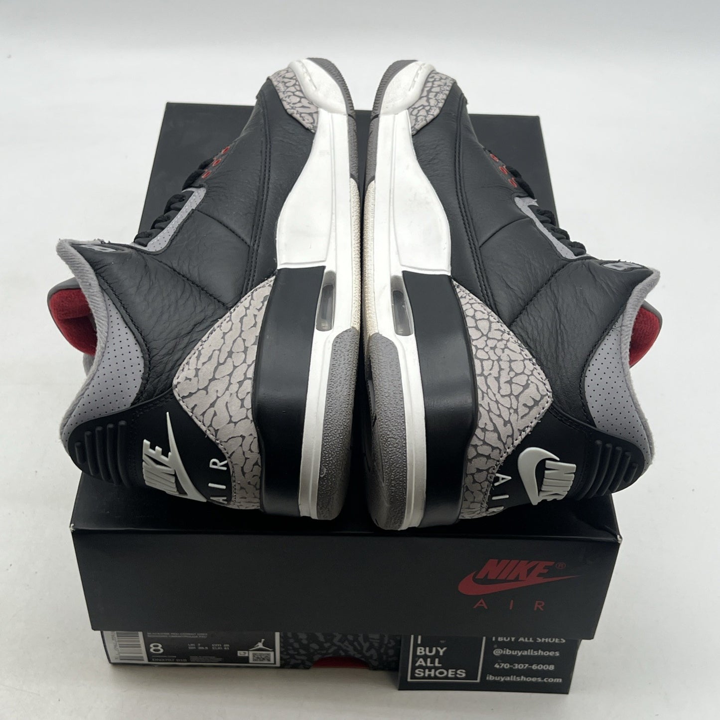 Size 8 - Air Jordan 3 Retro OG 2024 Black Cement (DN3707-010)
