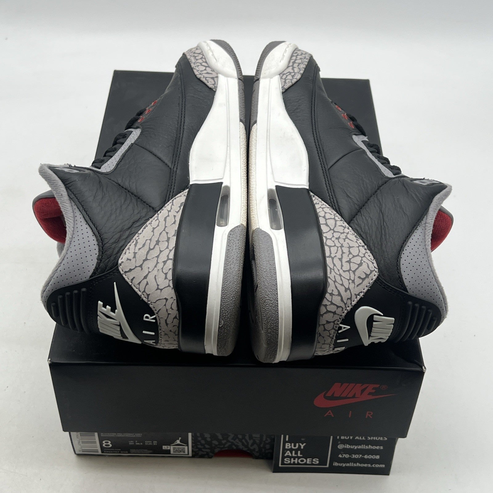 Size 8 - Air Jordan 3 Retro OG 2024 Black Cement (DN3707-010)