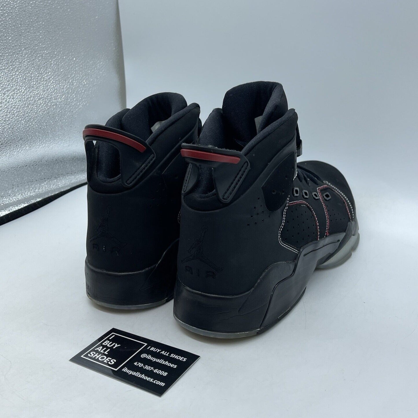 Size 12 - Air Jordan 6-17-23 Black University Red Suede Leather (DC7330-003)