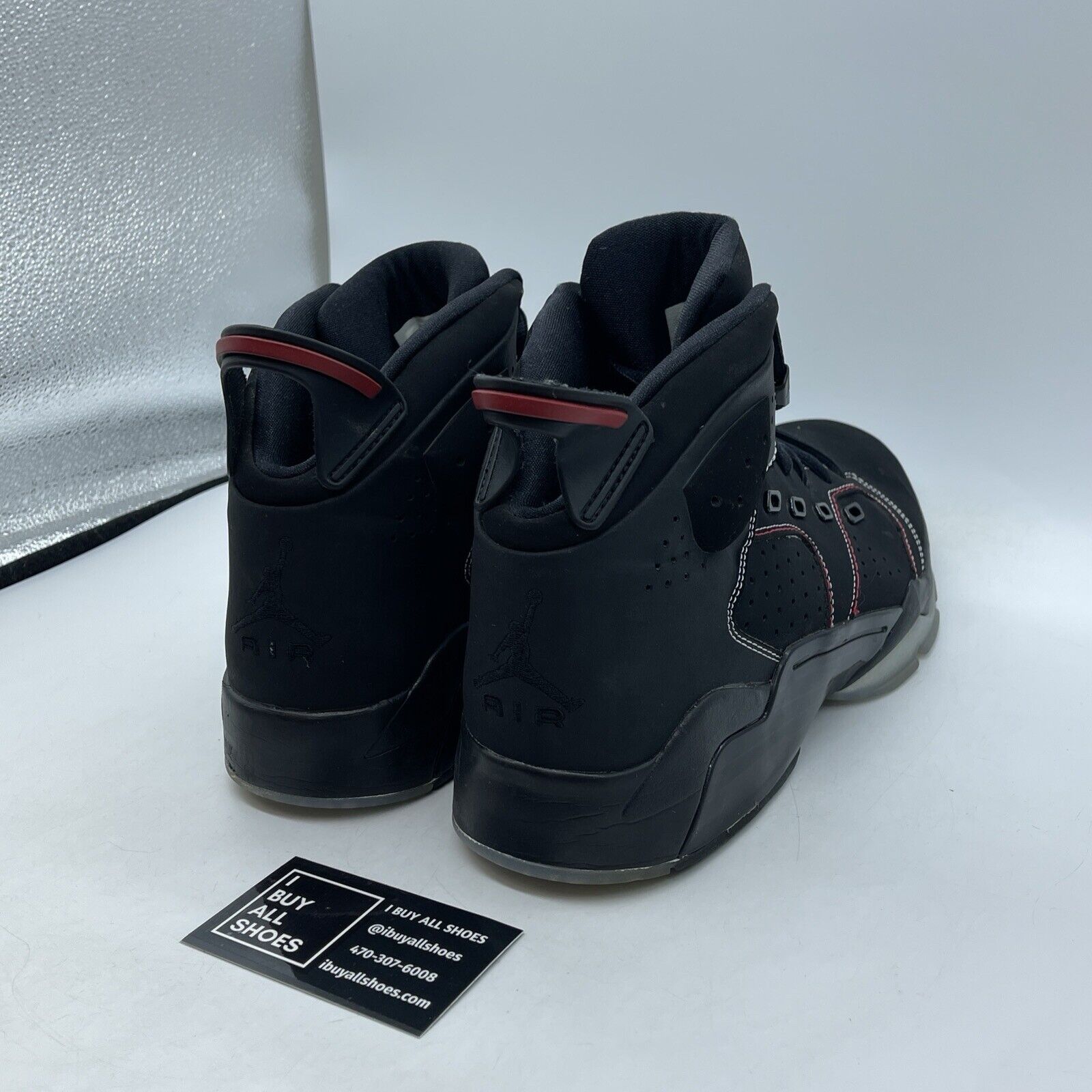 Size 12 - Air Jordan 6-17-23 Black University Red Suede Leather (DC7330-003)