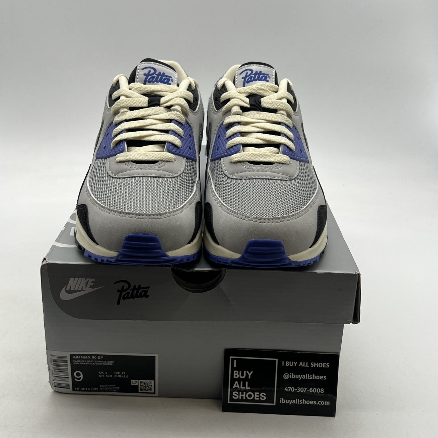 Size 9 - Nike Patta x Air Max 90 SP Sapphire (HF8814-002)