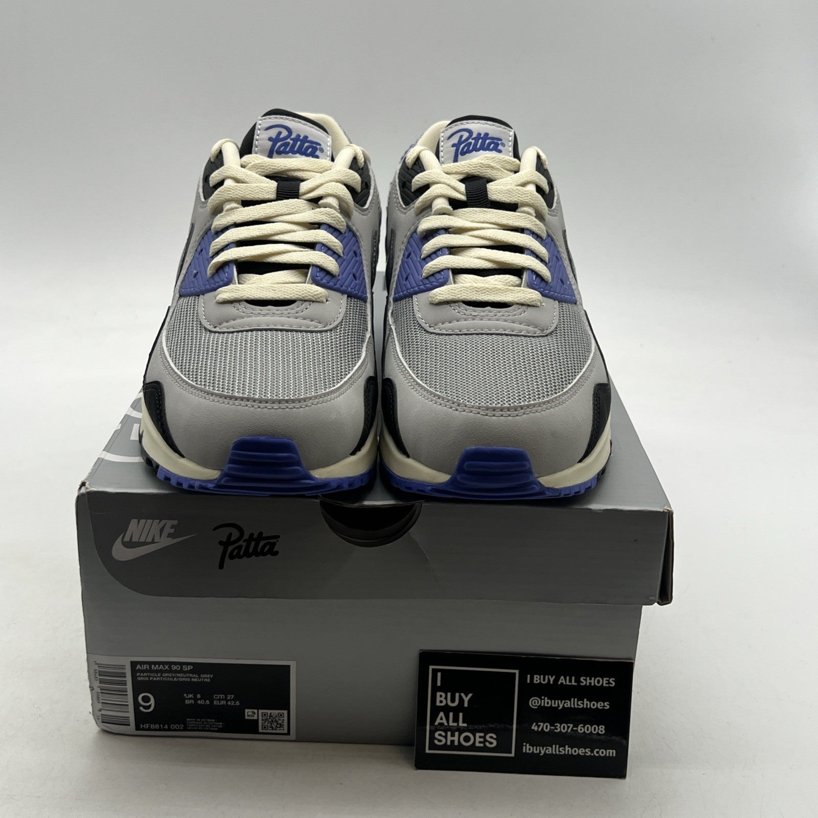 Size 9 - Nike Patta x Air Max 90 SP Sapphire (HF8814-002)