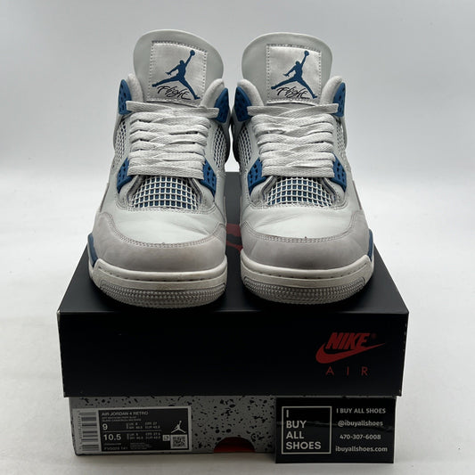 Size 9 - Air Jordan 4 Retro 2024 Military Blue (FV5029-141)