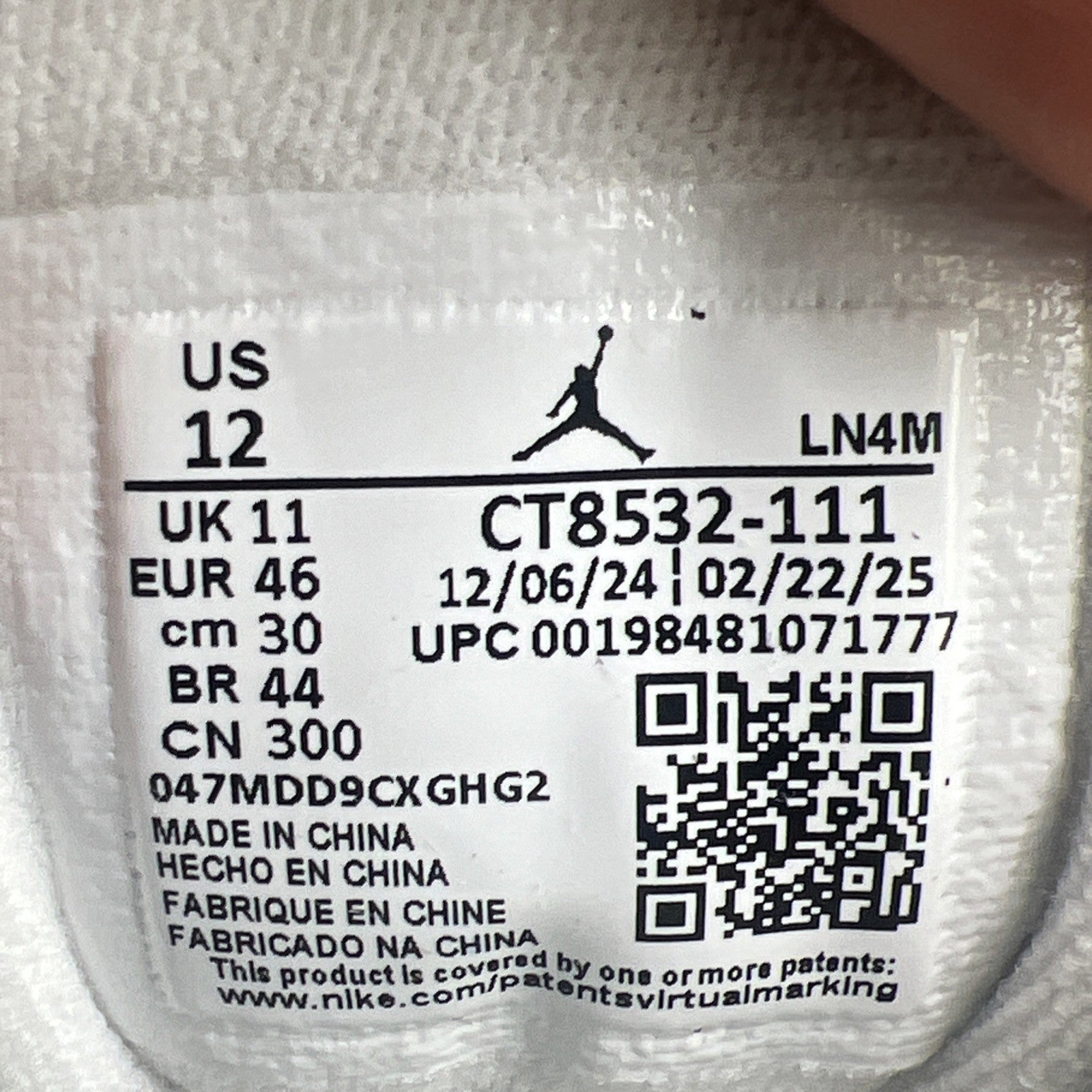 Size 12 - Air Jordan 3 Retro 2025 Pure Money (CT8532-111)