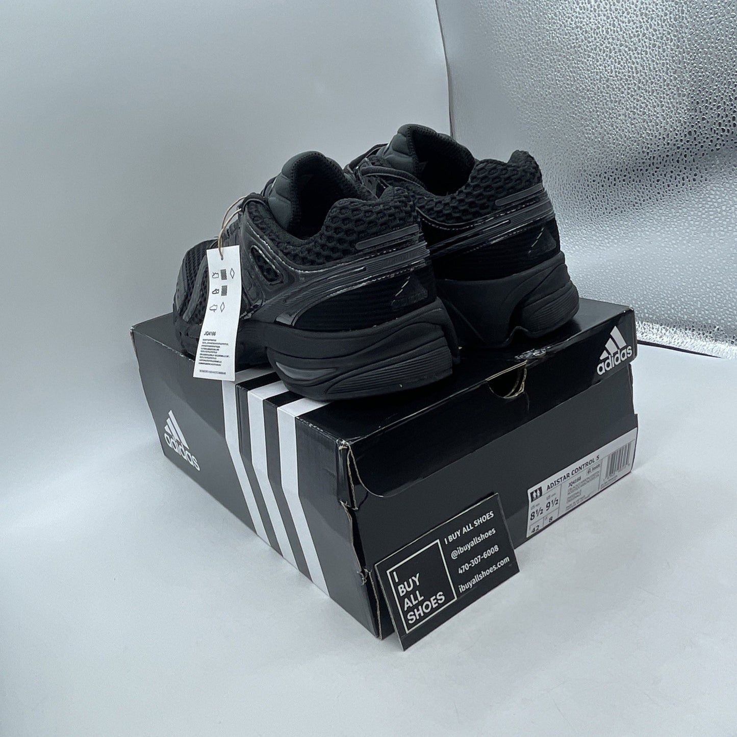 Size 8.5 - Adidas Adistar Control 5 Core Black (JQ4166)