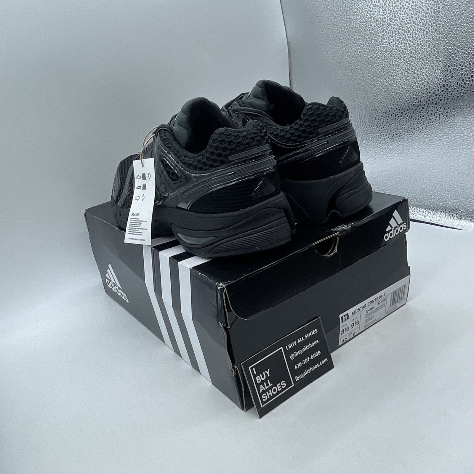 Size 8.5 - Adidas Adistar Control 5 Core Black (JQ4166)