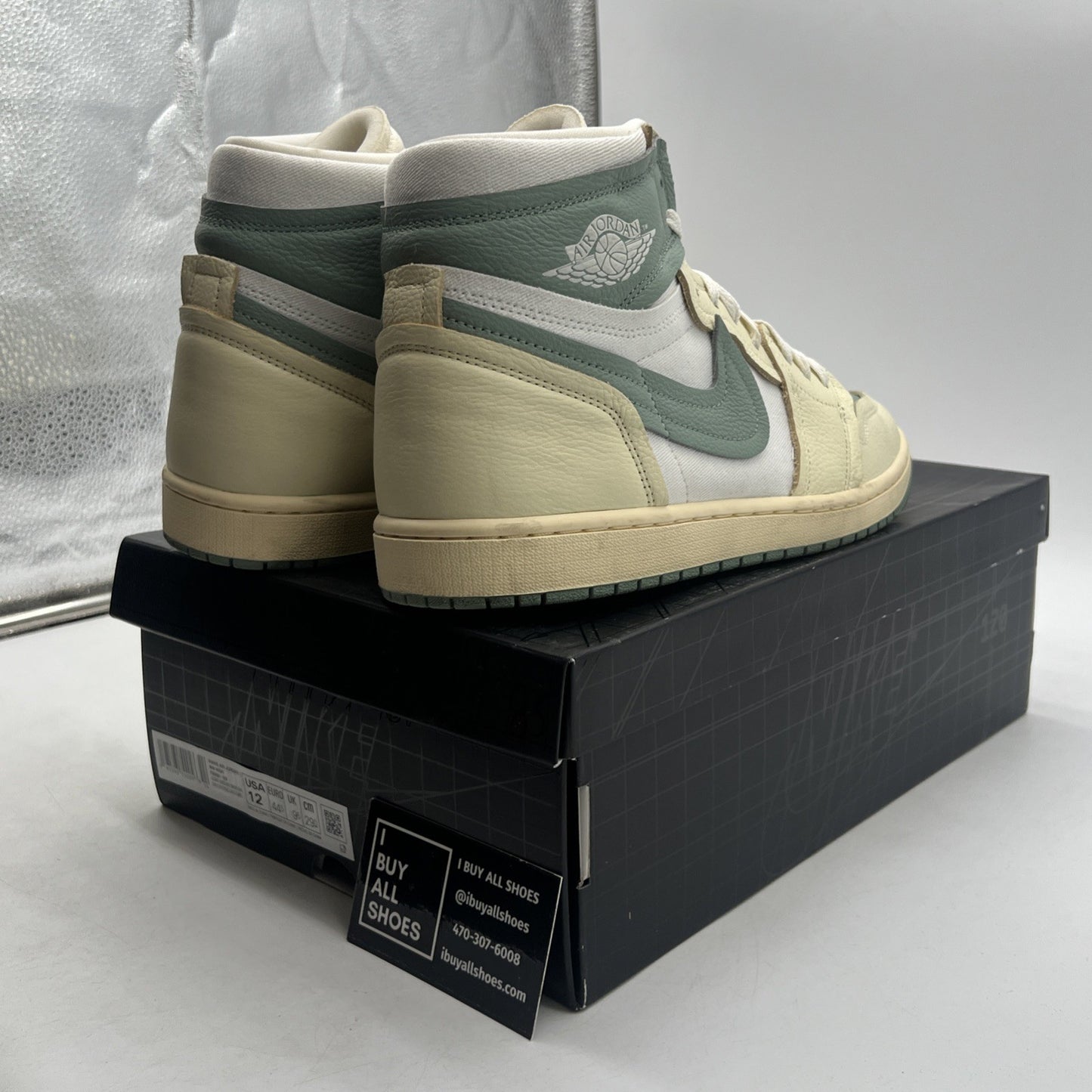 Size 12 - Air Jordan 1 Method of Make High Jade Smoke W (FB9891-104)