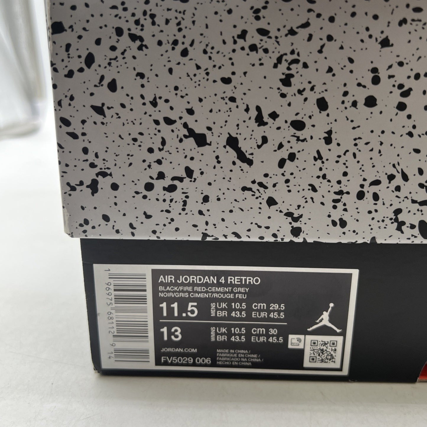 Size 11.5 - Air Jordan 4 Retro Bred Reimagined (FV5029-006)