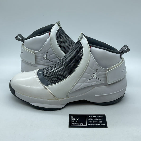 Size 12 - Air Jordan 19 Retro 2019 Flint Grey White Leather (AQ9213-100)