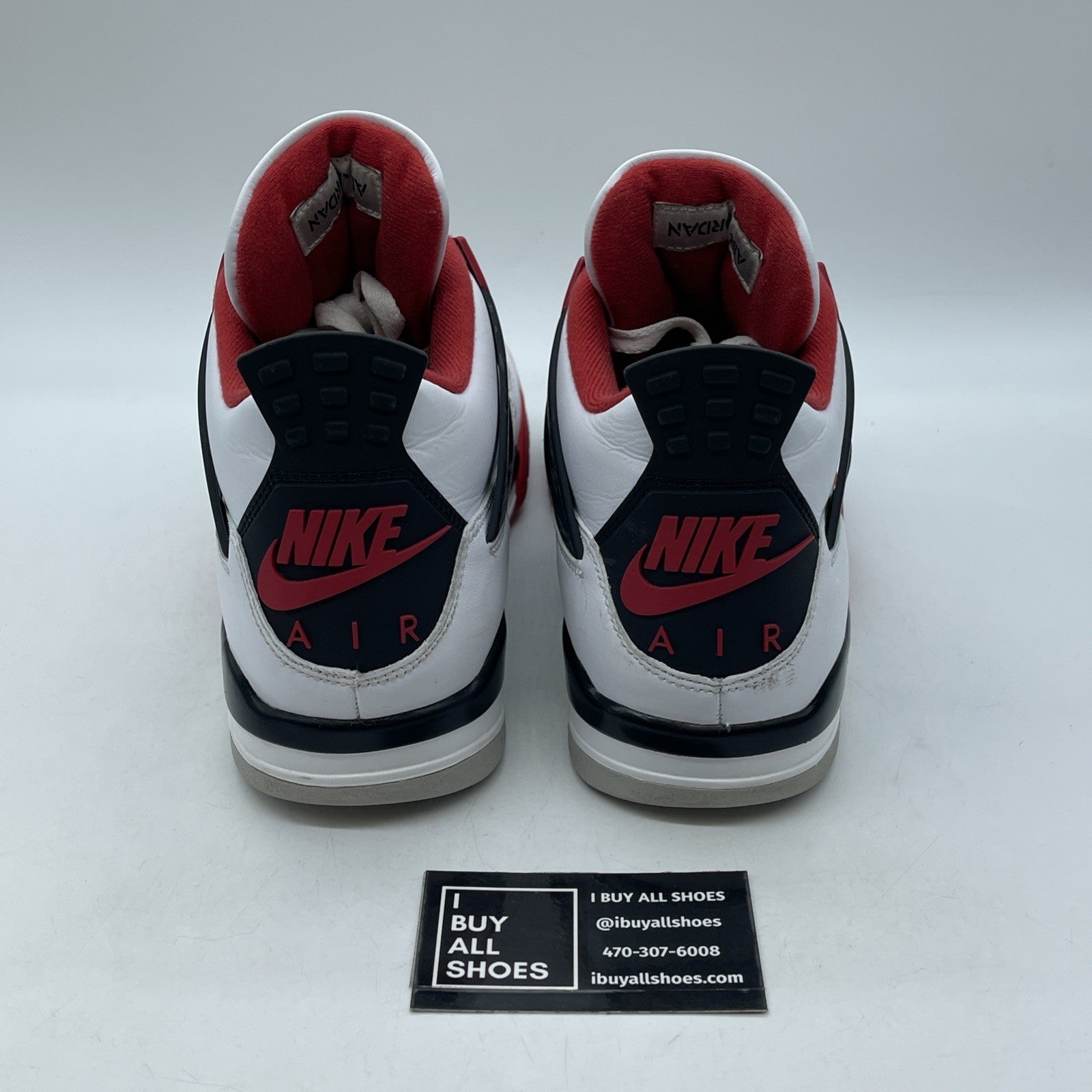 Size 10 - Jordan 4 Retro OG Mid Fire Red Black White Leather (DC7770-160)