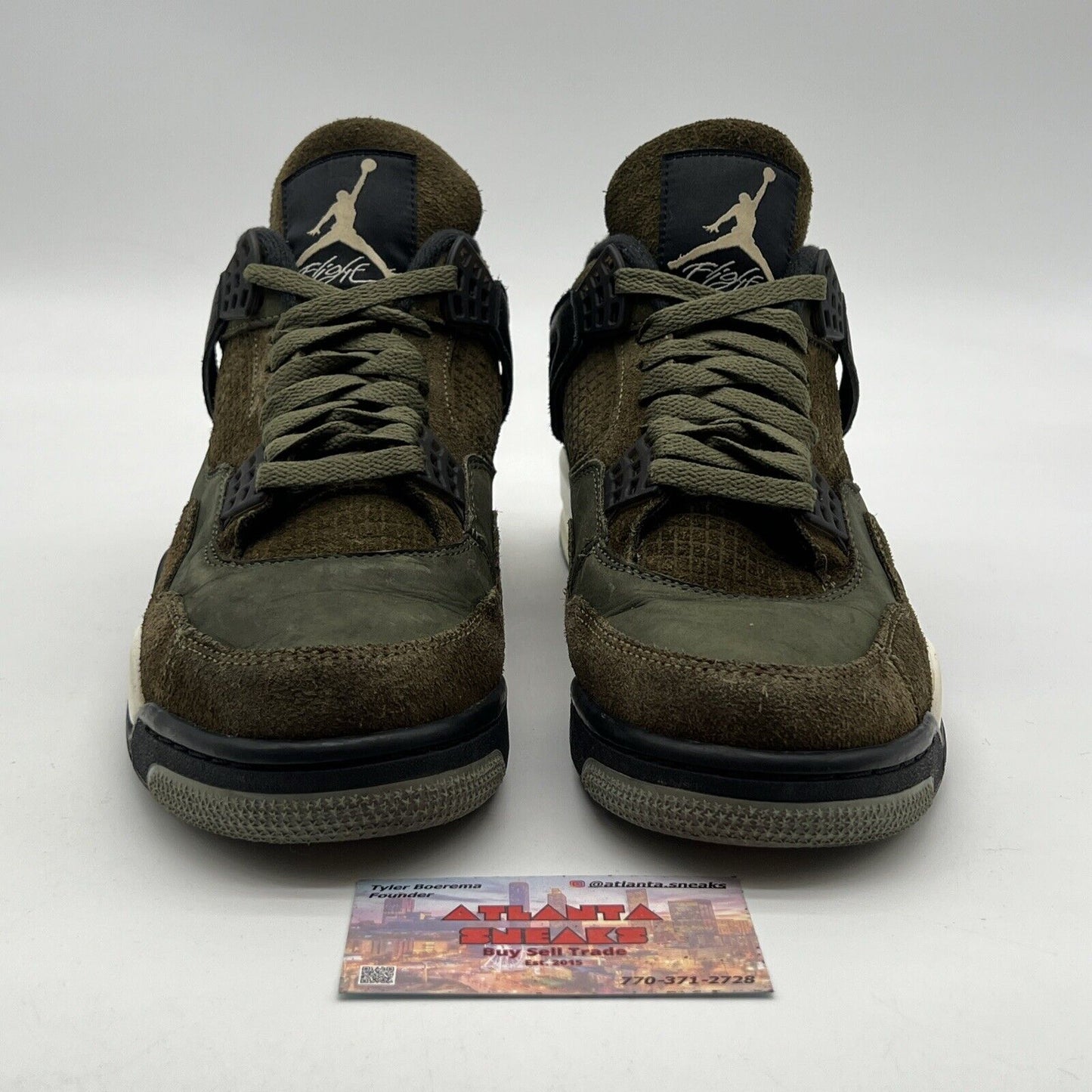 Size 8.5 - Air Jordan 4 SE Retro Low Craft - Olive (FB9927-200)