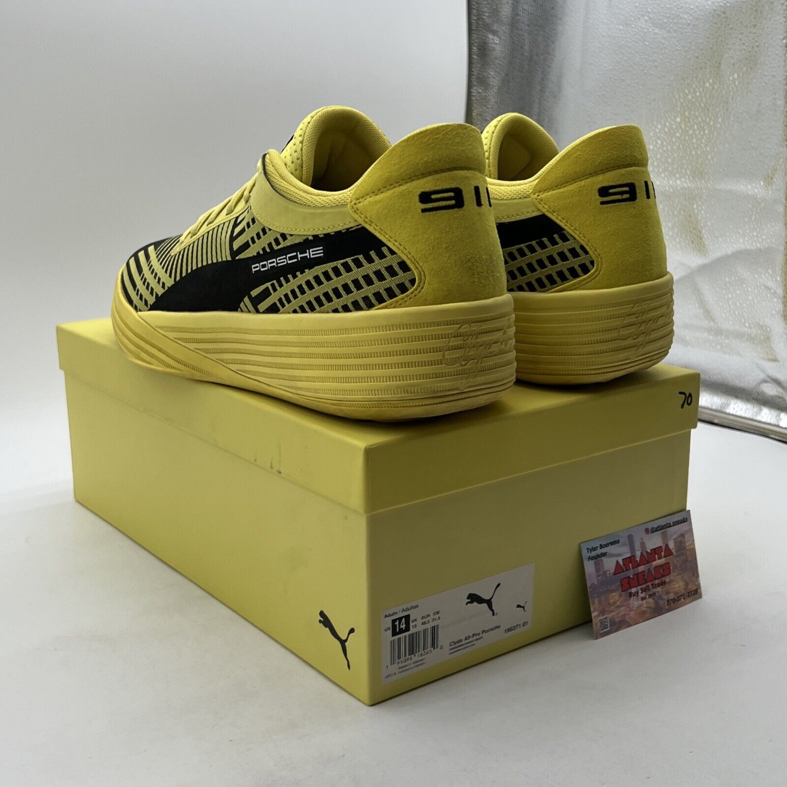 Size 14 - PUMA Porsche Legacy x Clyde All-Pro Celandine (195371-01)