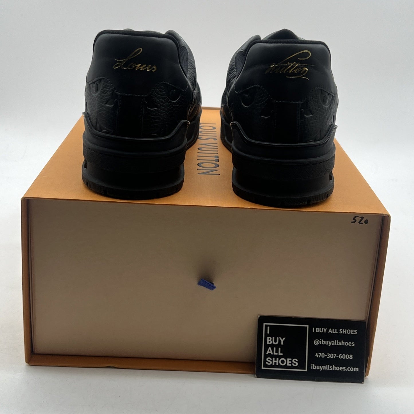 Size 9LV - Louis Vuitton Trainer ' Black '