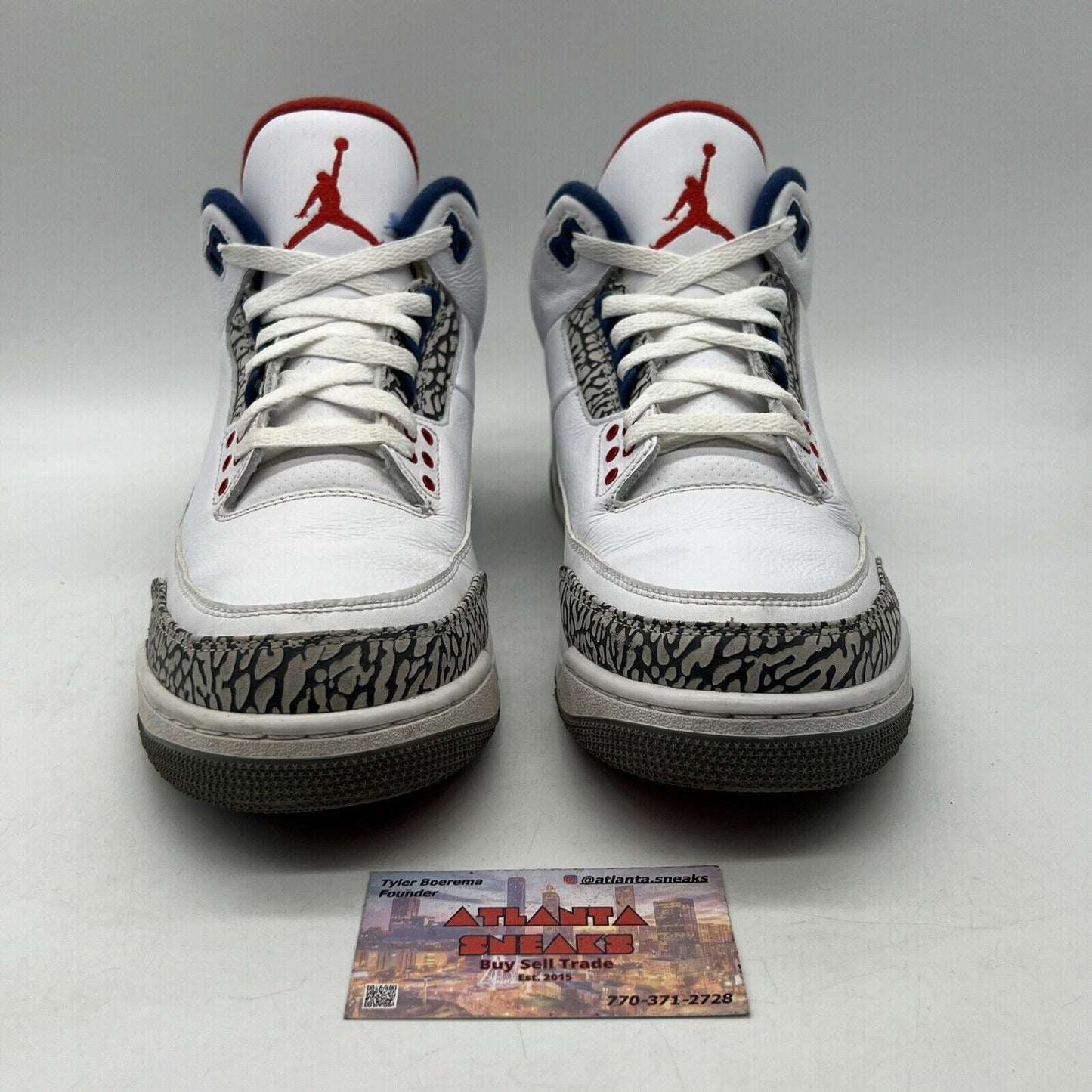 Size 11 - Jordan 3 Retro OG Mid True Blue White Grey (854262-106)