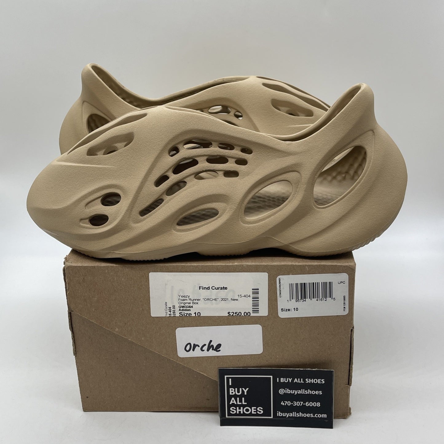 Size 10 - adidas Yeezy Foam RNNR Ochre Brown (6733)