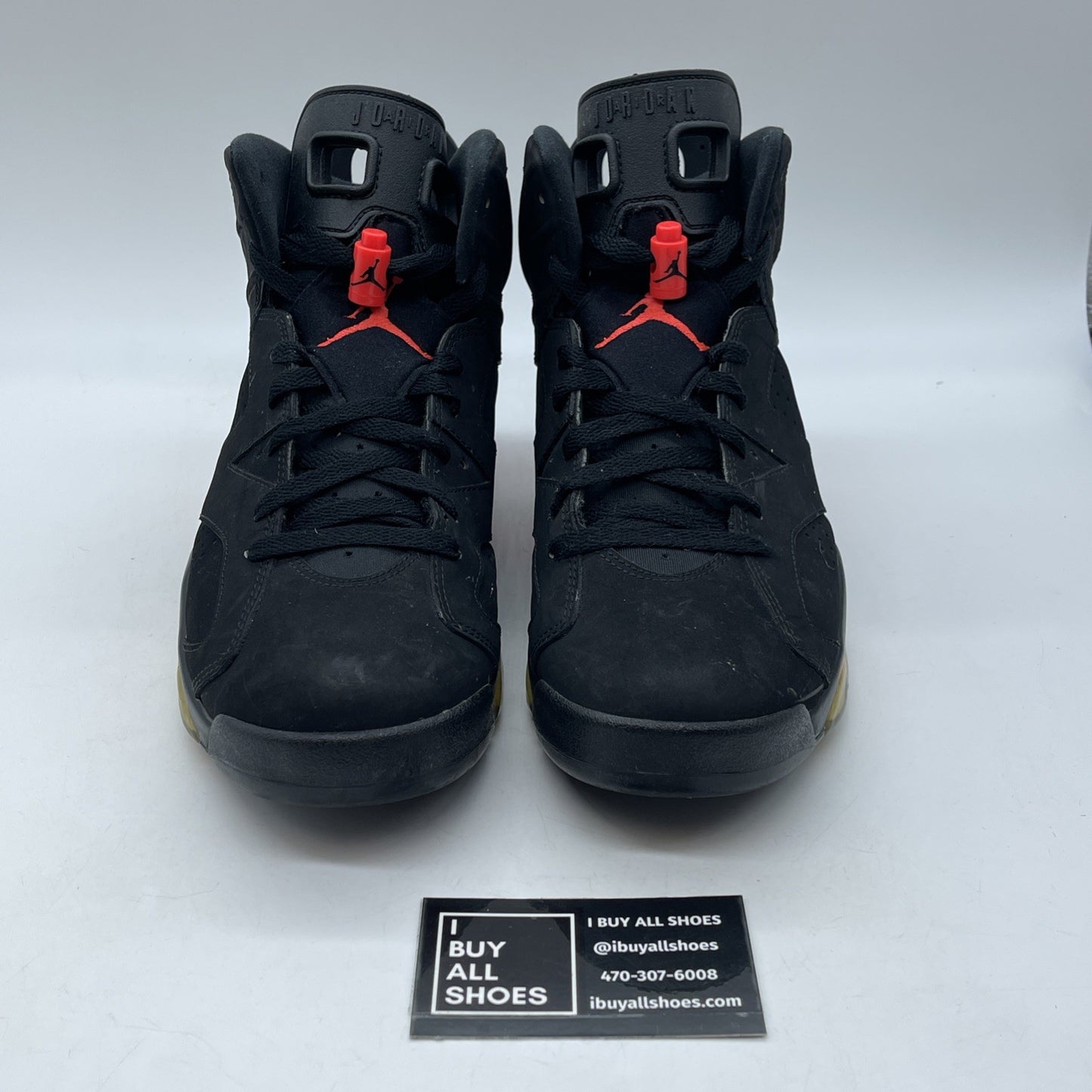 Size 9.5 - Jordan 6 Retro Infrared Black Pink Suede (384664-023)