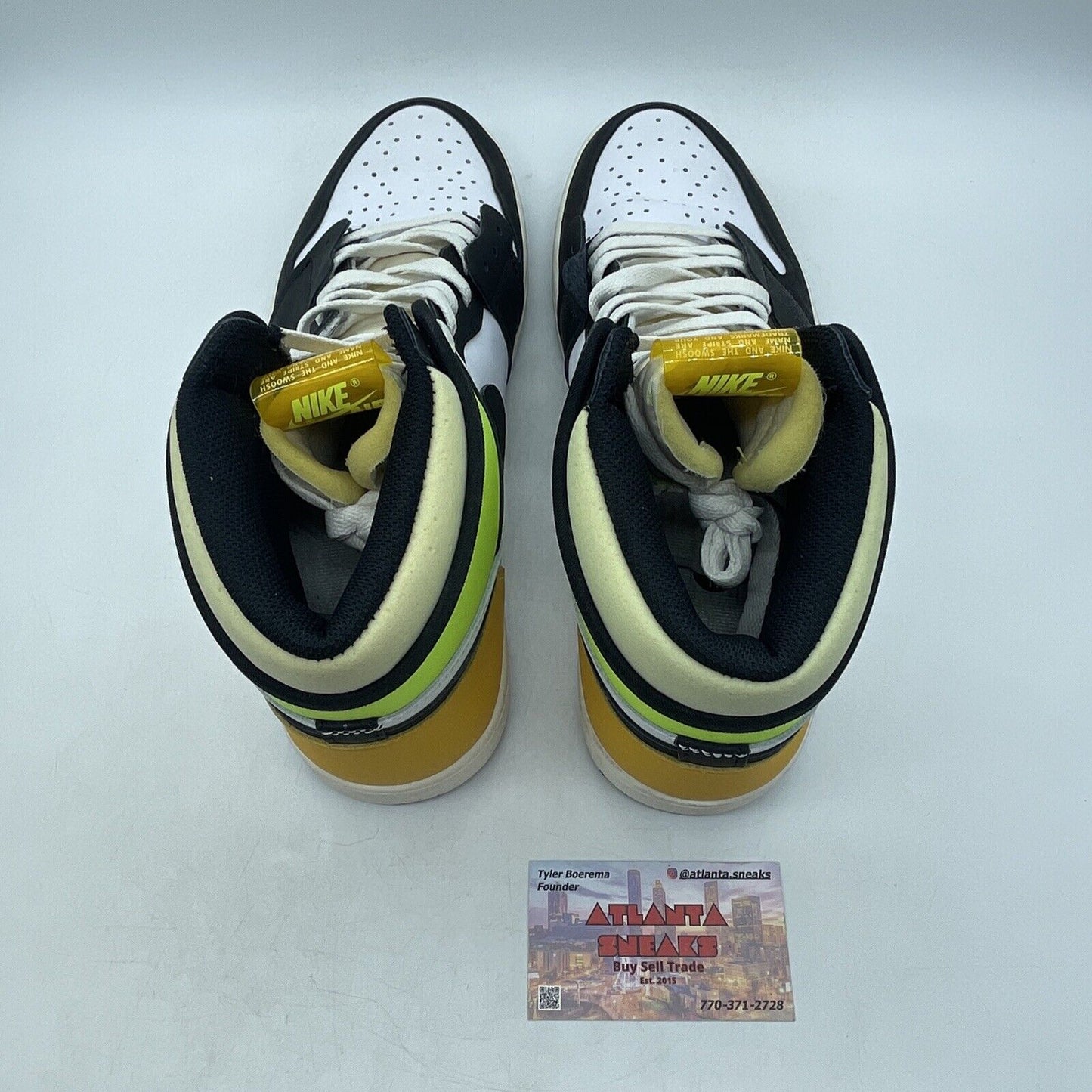 Size 11 - Jordan 1 Retro High OG Volt Black Yellow Green White (555088-118)