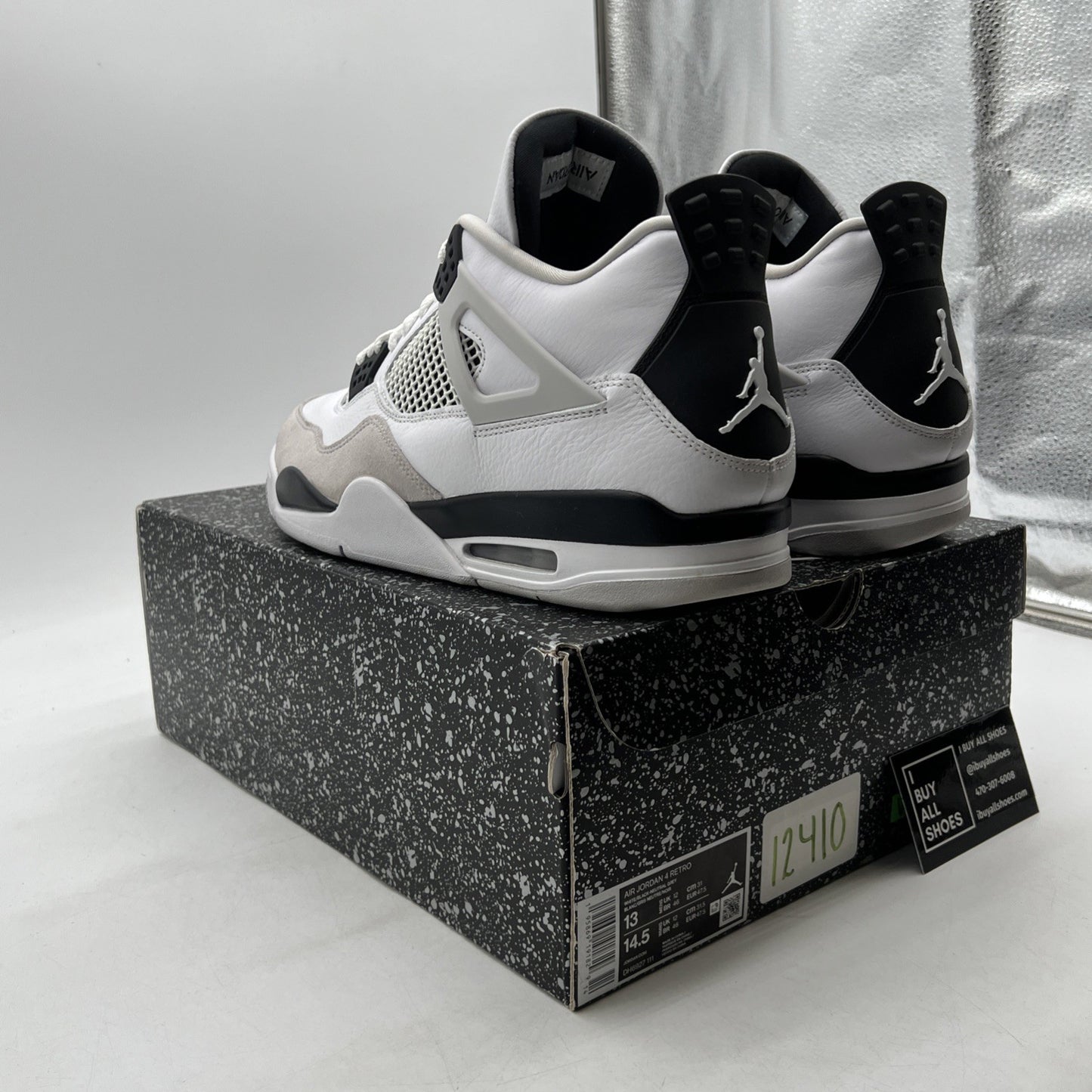 Size 13 - Air Jordan 4 Retro Mid Military Black (DH6927-111)