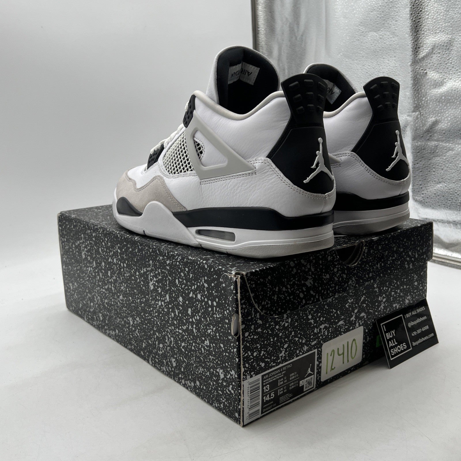 Size 13 - Air Jordan 4 Retro Mid Military Black (DH6927-111)