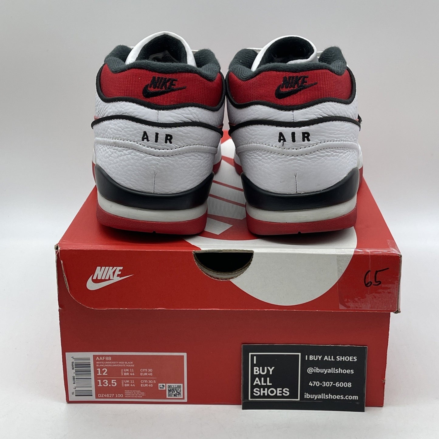 Size 12 - Nike Air Alpha Force 88 2023 University Red Leather (DZ4627-100)