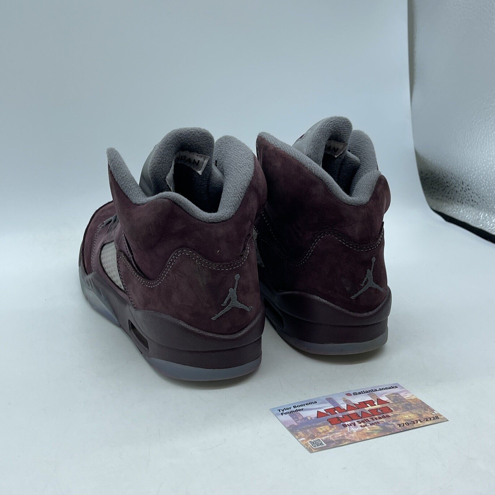 Size 7Y - Air Jordan 5 Retro SE 'Burgundy' Grey Suede Leather (FN4233-600)