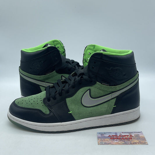 Size 10.5 - Air Jordan 1 Zoom High Zen Green White Black (CK6637-002)