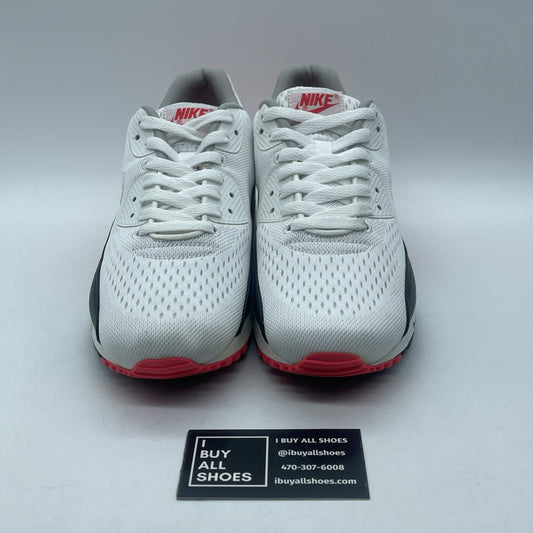 Size 9.5 - Nike Air Max 90 Em White Black Suede Leather (554719-110)