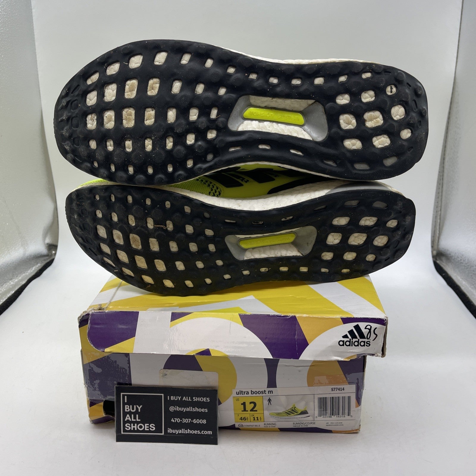 Size 12 - Adidas UltraBoost 1.0 Solar Yellow (S77414)