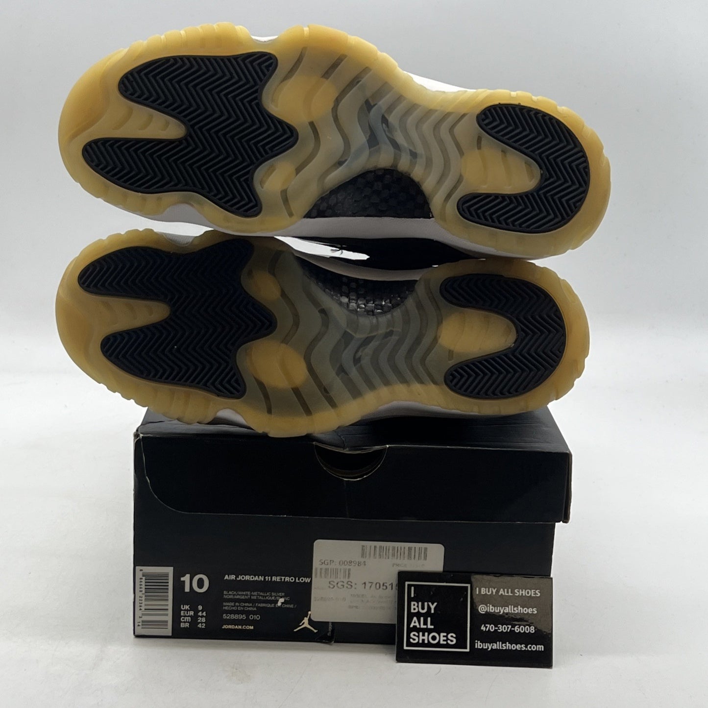 Size 10 - Air Jordan 11 Retro Low Barons (528895-010)