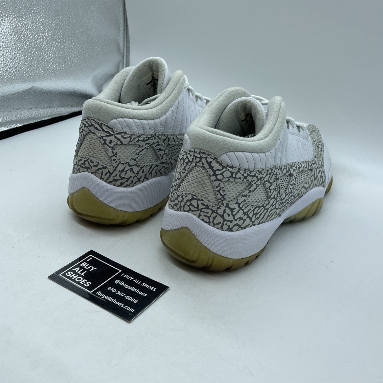 Size 12 - Air Jordan 11 Retro IE 2015 Low Cobalt Grey White Suede (306008-102)