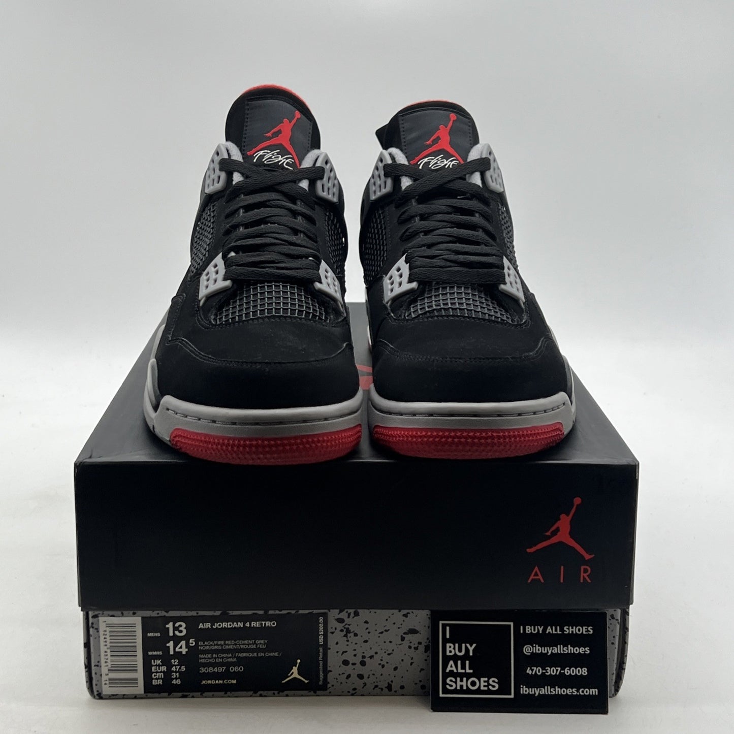 Size 13 - Air Jordan 4 Retro OG Mid Bred 2019 (308497-060)