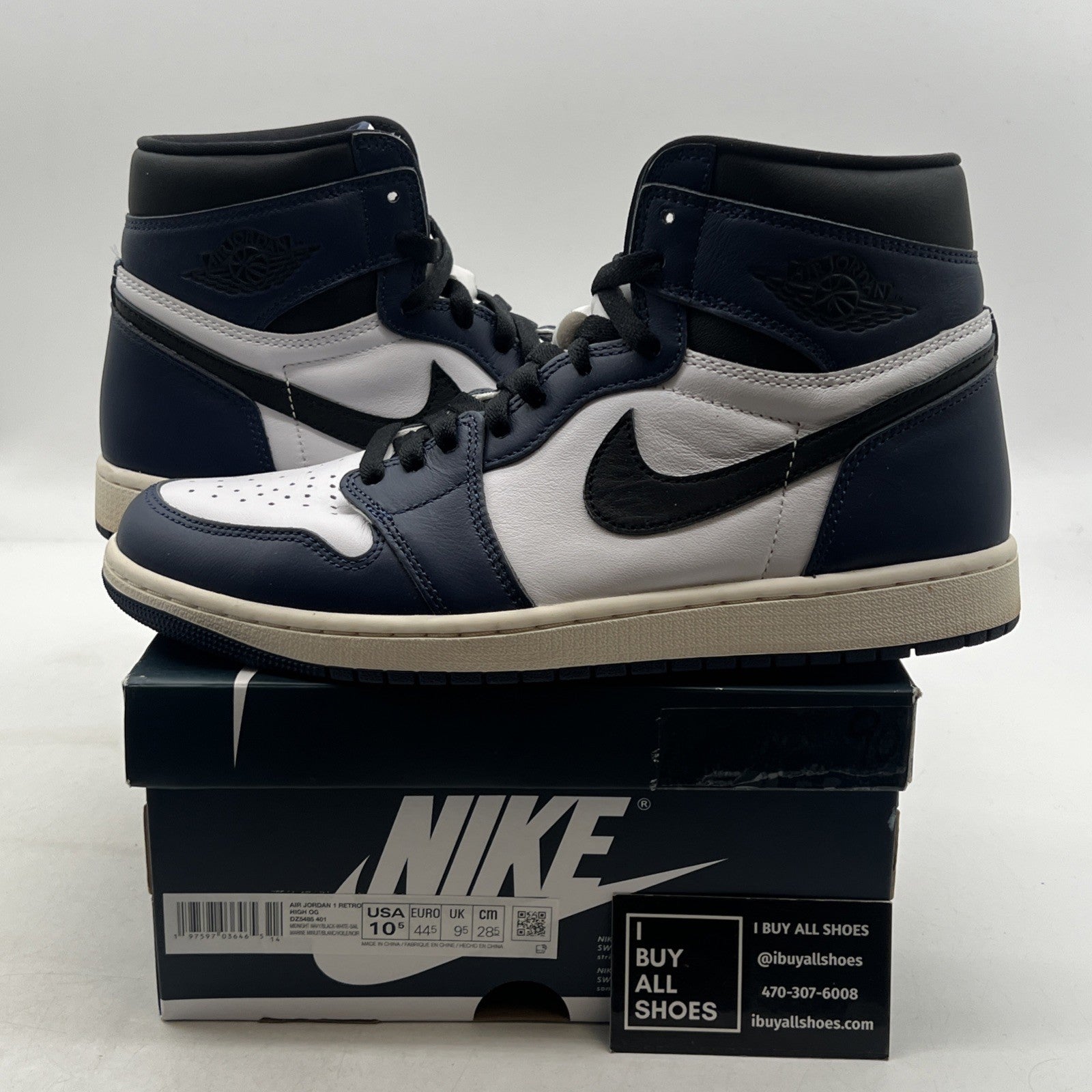 Size 10.5 - Air Jordan 1 Retro OG High Midnight Navy (DZ5485-401)