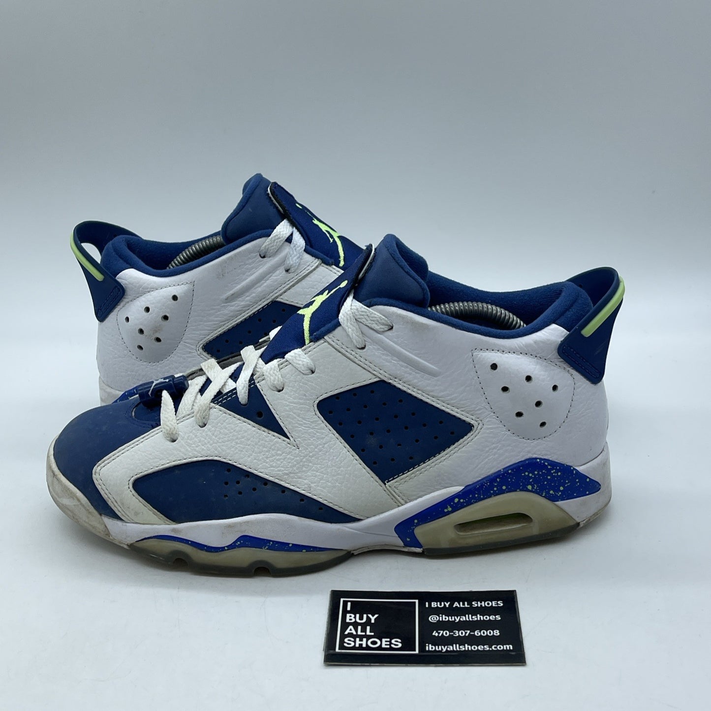 Size 10 - Air Jordan 6 Low Ghost Green (304401-106)