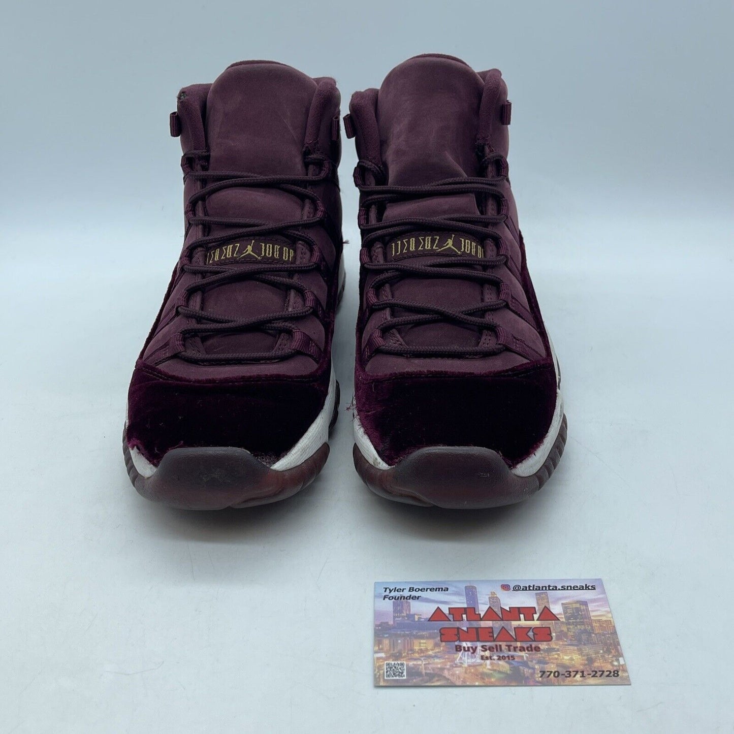 Size 6Y - Air Jordan 11 GG Heiress Velvet Suede White Gold (852625-650)