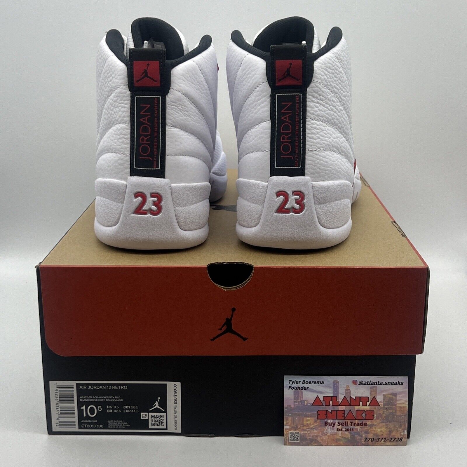 Size 10.5 - Jordan 12 Retro Twist 2021 Brand New Og All White Black Red