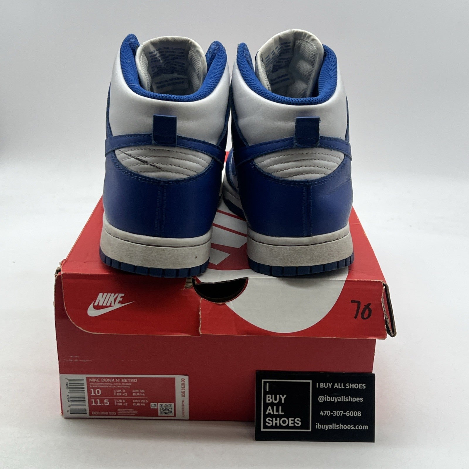 Size 10 - Nike Dunk 2021 High Kentucky (DD1399-102)