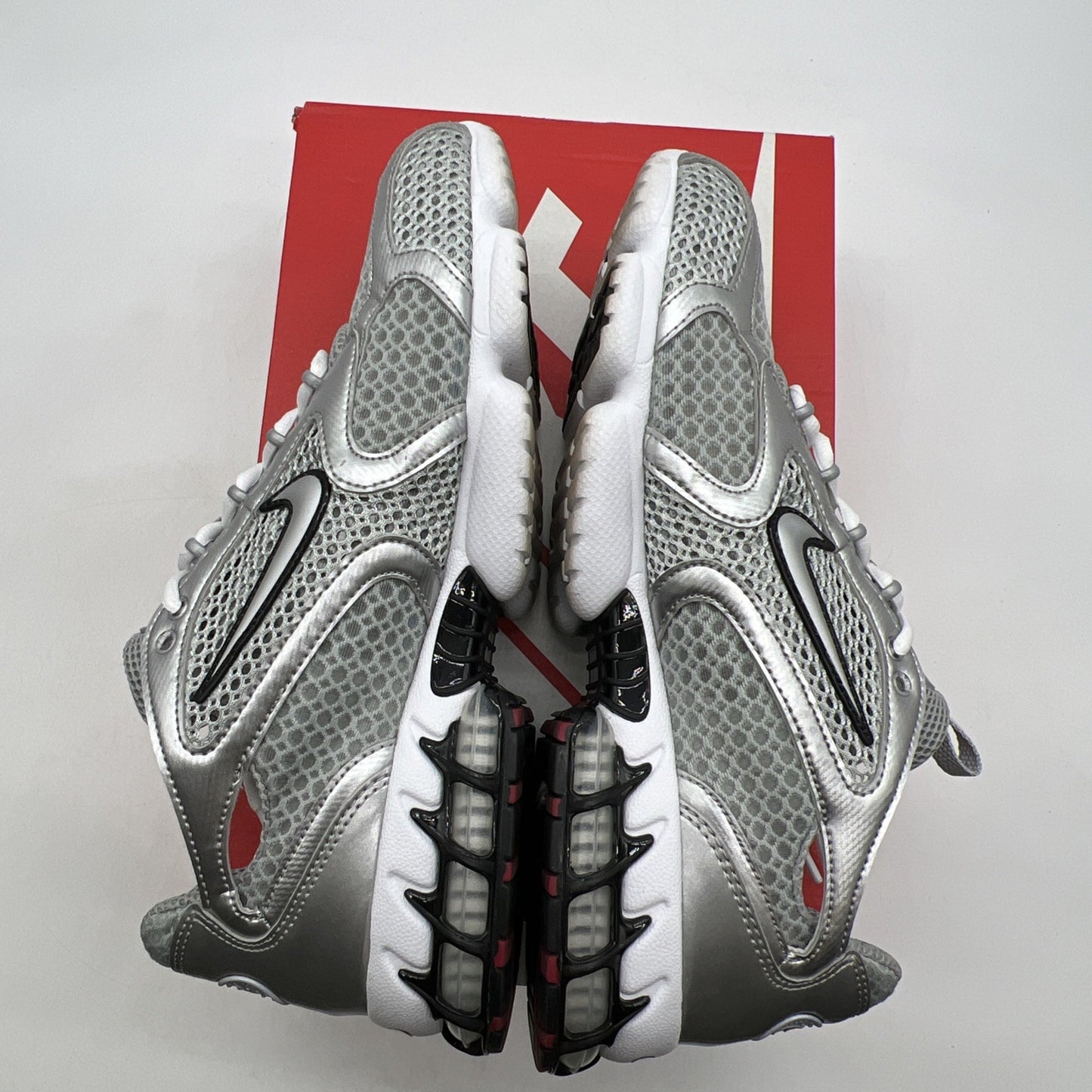 Size 11.5 - Nike Zoom Spiridon Caged 2 Metallic Silver (CJ1288-001)