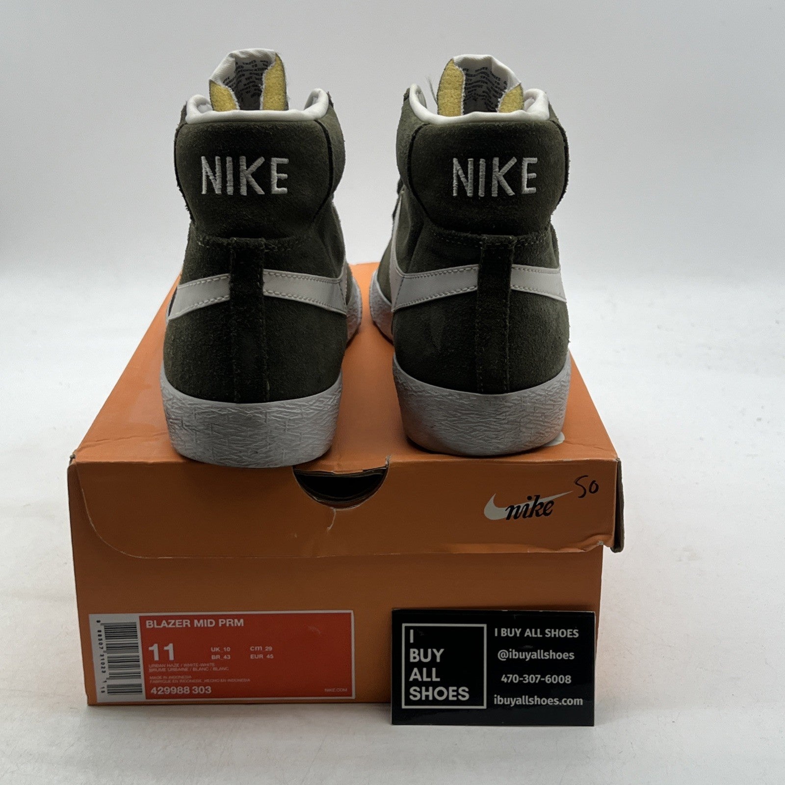 Size 11 - Nike Blazer PRM Mid Urban Haze (429988-303)