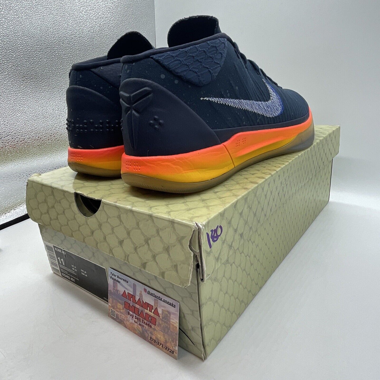 Size 11 - Nike Kobe A.D. Mid Rise Blue Orange Yellow (922482-401)