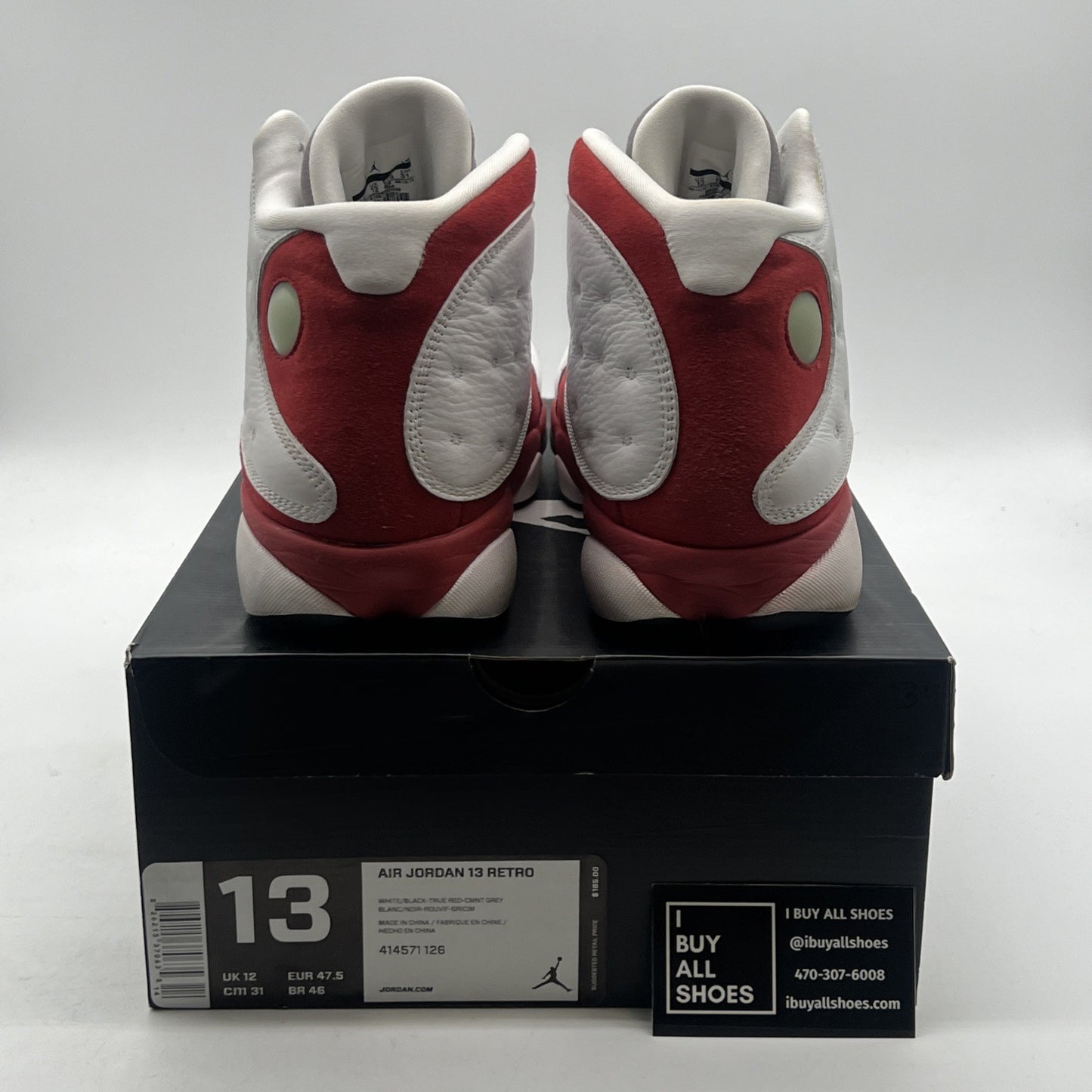 Size 13 - Air Jordan 13 Retro 2014 Grey Toe (414571-126)