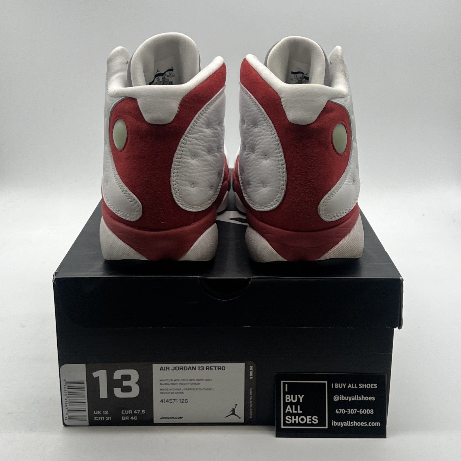Size 13 - Air Jordan 13 Retro 2014 Grey Toe (414571-126)
