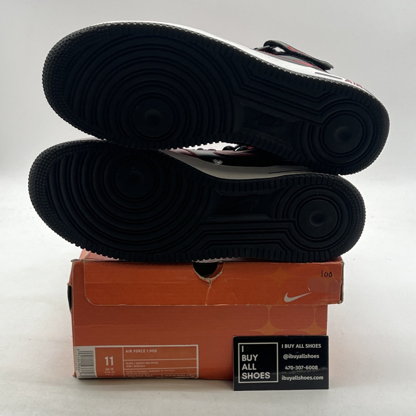 Size 11 - Nike Air Force 1 Mid Bred (306352-063)