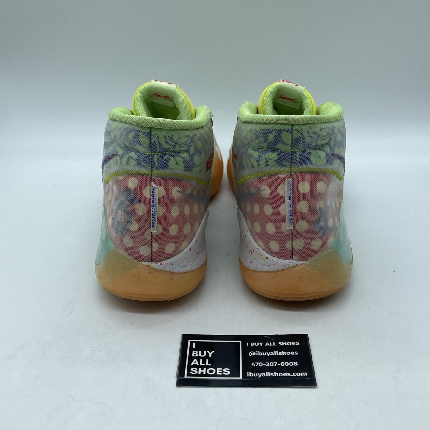 Size 11.5 - Nike Zoom KD 12 EYBL Peach Jam Yellow Red Leather (CK1195-300)